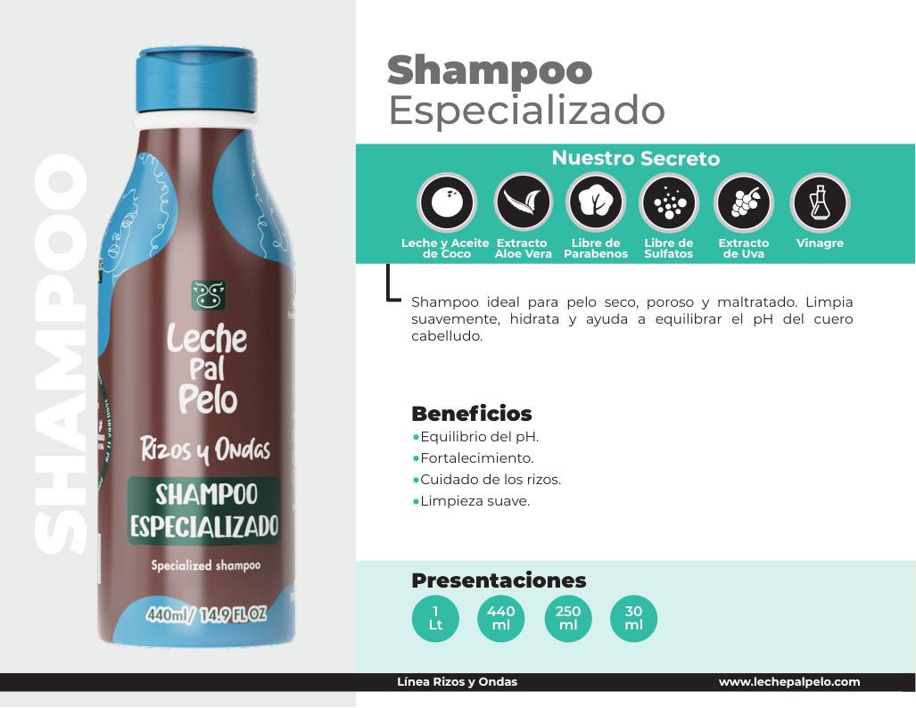 Shampoo especializado rizos y ondas