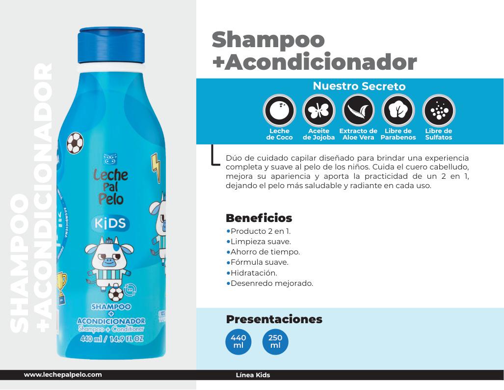 Shampoo acondicionador kids ninos
